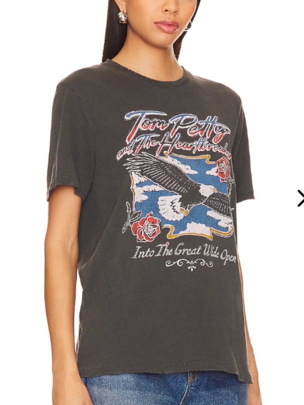 Tom Petty Eagle Tee Junk Food Size S Vintage Black